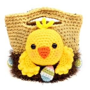 Easter Treat Bags, Bunny, Chick and Lamb Amigurumi Crochet Pattern image 3