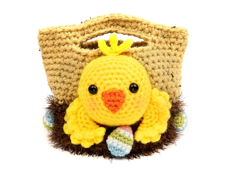 Easter Treat Bags, Bunny, Chick and Lamb Amigurumi Crochet Pattern image 3