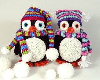 Pendleton and Penelope Penguin - Amigurumi Crochet Pattern