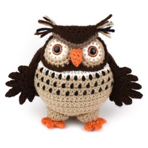 Three Little Owls Sylvie, Eddie and Barney Amigurumi Crochet Pattern image 4