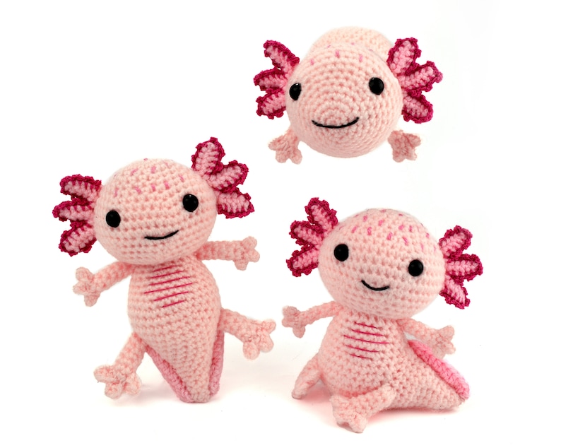 Alice the Axolotl Amigurumi Crochet Pattern image 1
