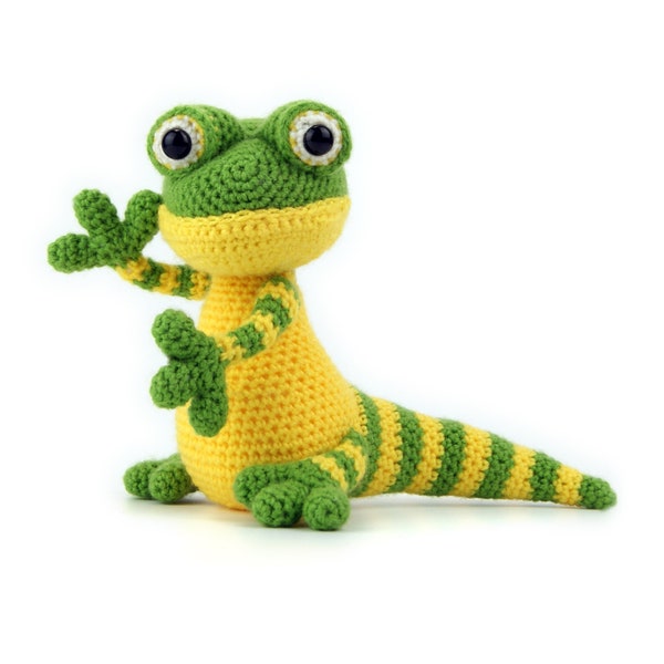 Gerty der Gecko - Amigurumi Häkelanleitung