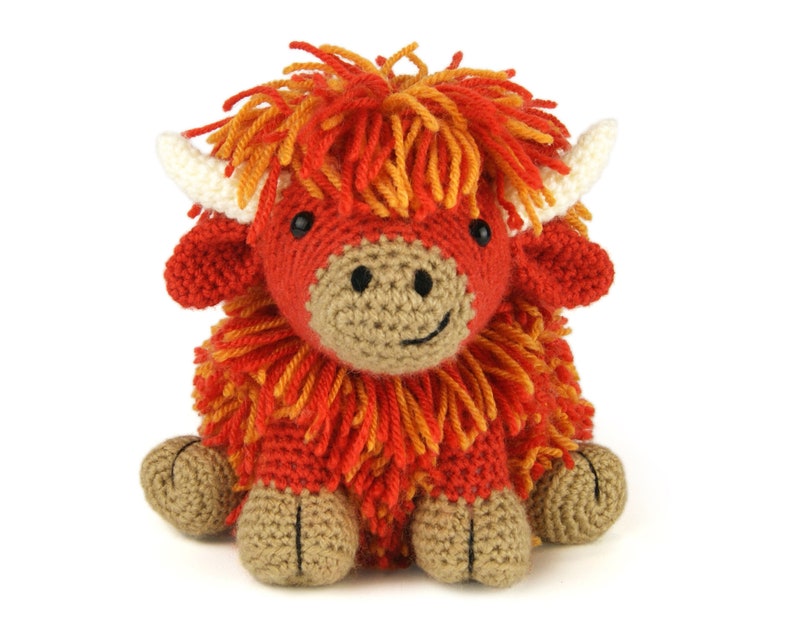 Hilda the Highland Cow Amigurumi Crochet Pattern image 1