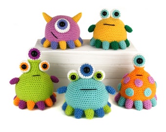 Crochet Pattern - Tippy Toe Monsters - Amigurumi