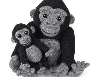 かぎ針編みのパターン - マヤンギとマトンド、マウンテン ゴリラ