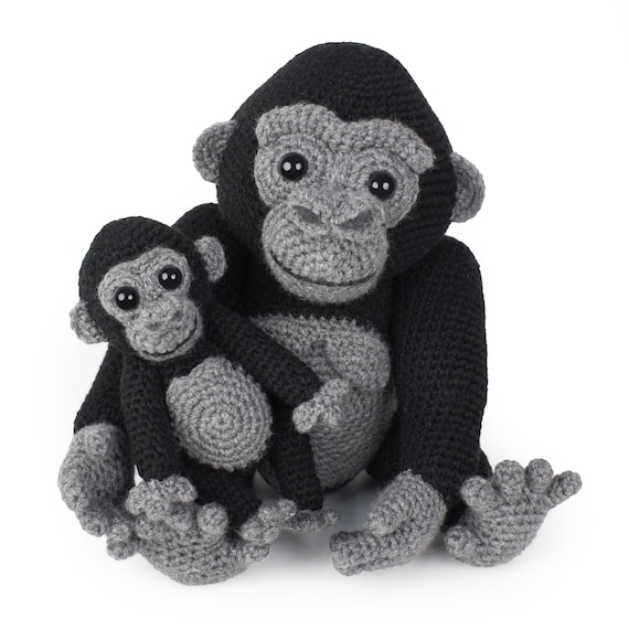 かぎ針編みのパターン - マヤンギとマトンド、マウンテン ゴリラ