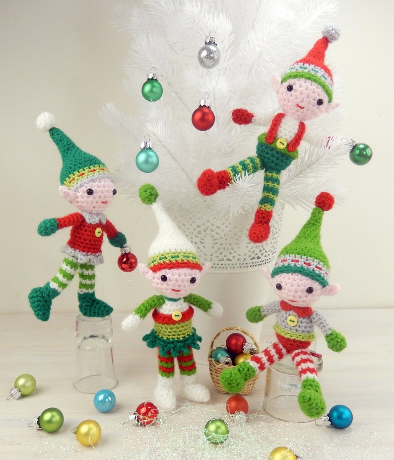 Christmas Elf Quartet Amigurumi Crochet Pattern image 8