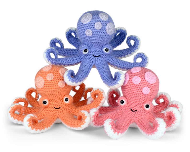 Otto the Octopus Amigurumi Crochet Pattern zdjęcie 2