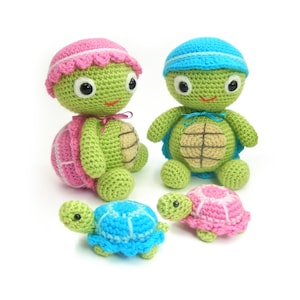 Tommy and Tammy Tortoise - Amigurumi Crochet Pattern