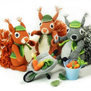 Cyril the Squirrel, Head Gardener Amigurumi Crochet Pattern image 3