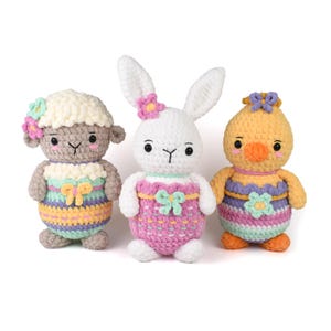 Crochet Pattern - Easter Egg Animals - Amigurumi