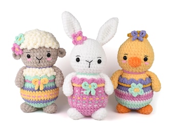 Crochet Pattern - Easter Egg Animals - Amigurumi