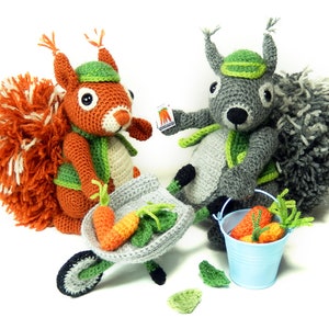 Cyril the Squirrel, Head Gardener Amigurumi Crochet Pattern image 2