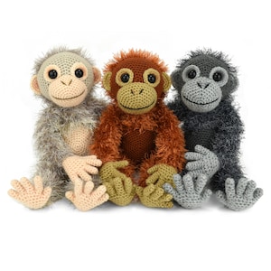 Orwell the Orangutan - Amigurumi Crochet Pattern