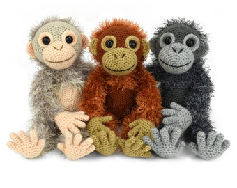 Orwell the Orangutan - Amigurumi Crochet Pattern