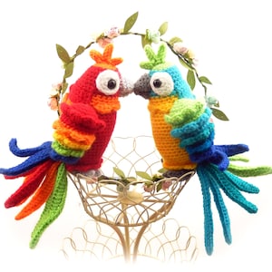 Paulo and Paula Parrot Amigurumi Crochet Pattern image 5