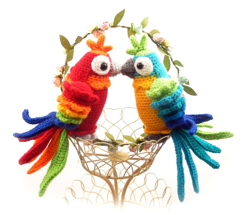 Paulo and Paula Parrot Amigurumi Crochet Pattern image 5