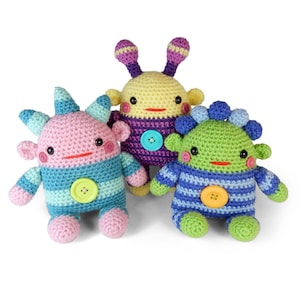 Crochet Pattern - Romper Monsters - Amigurumi