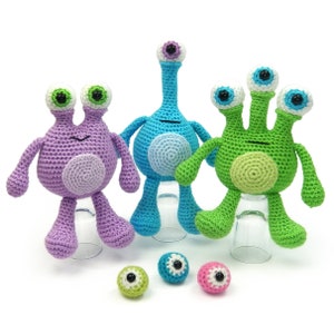 Stalk Eyed Monsters - Amigurumi Crochet Pattern