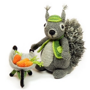 Cyril the Squirrel, Head Gardener Amigurumi Crochet Pattern image 5