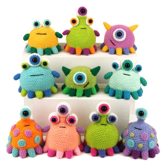 Crochet Pattern Amigurumi Monsters 