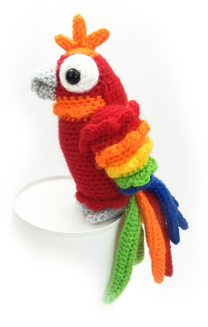 Paulo and Paula Parrot Amigurumi Crochet Pattern image 6