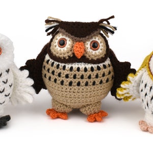 Three Little Owls Sylvie, Eddie and Barney Amigurumi Crochet Pattern image 8