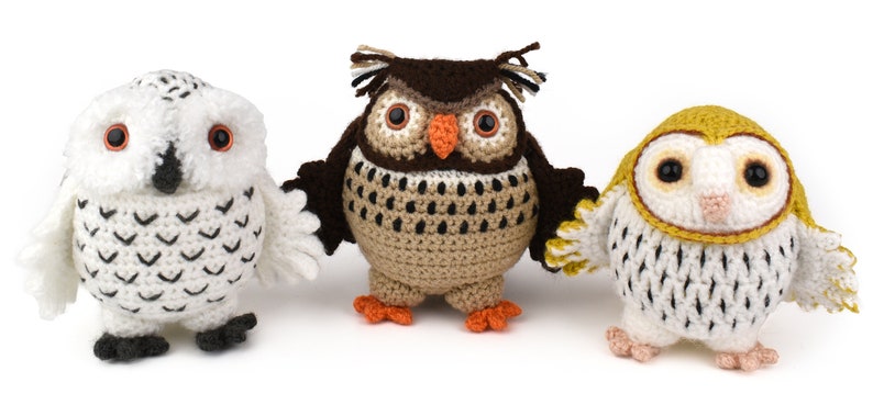 Three Little Owls Sylvie, Eddie and Barney Amigurumi Crochet Pattern image 8