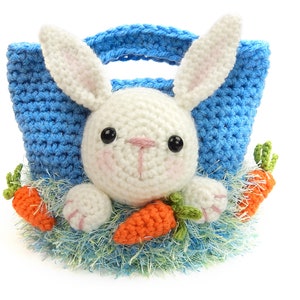 Easter Treat Bags, Bunny, Chick and Lamb Amigurumi Crochet Pattern image 2