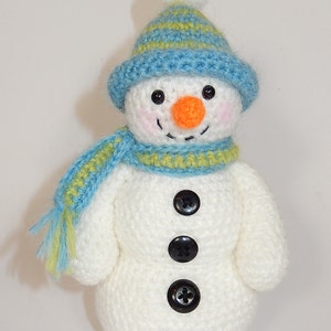 Frosty, Freezy and Fred Snowman Amigurumi Crochet Pattern image 4