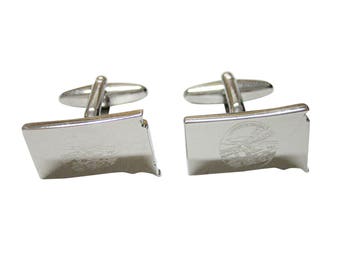 Aberdeen City England Gold-tone Flag Cufflinks