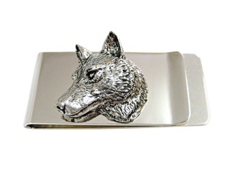 Wolf Money Clip Etsy - wolf head money clip