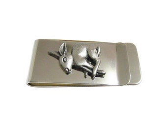 Leaping Hare Rabbit Money Clip