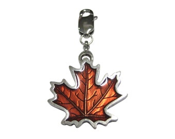 Automne Coloré Maple Leaf Pendant Zipper Pull Charm