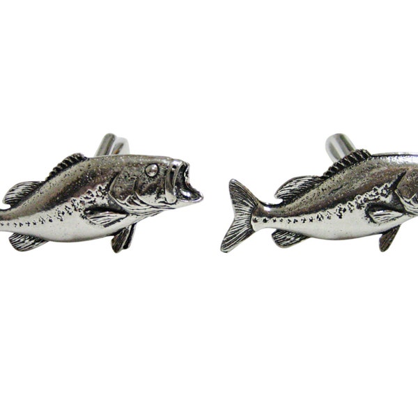 Bass Fish Pendant Cufflinks