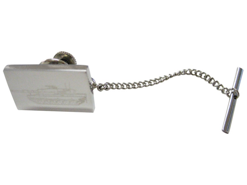 Engraved Detailed Tank Tie Tack