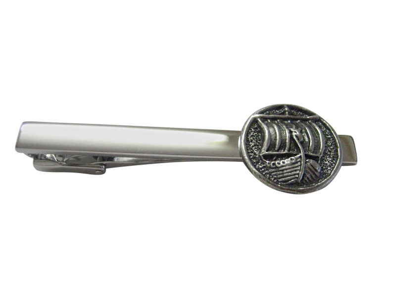Round Viking Boat Square Tie Clips Etsy