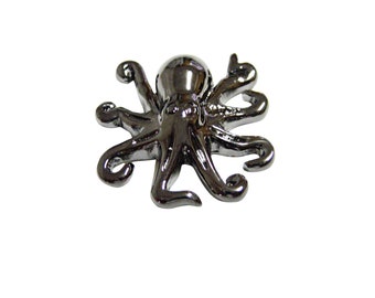 Gunmetal Toned Octopus Pendant Magnet