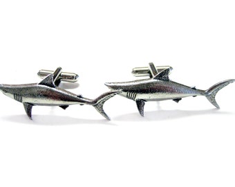 Mako Shark Pendant Cufflinks