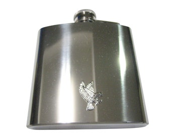 Eagle flying 6 oz Hip Flask Personalised Gift  Boxed FREE ENGRAVING 112 
