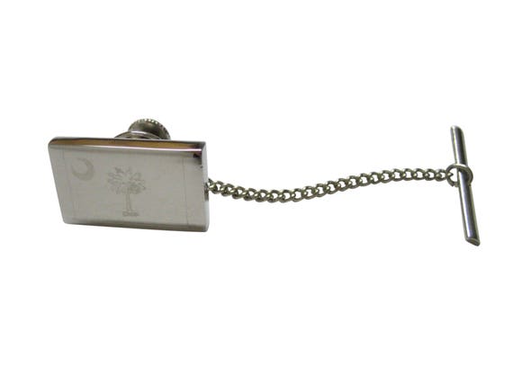 Silver Toned Etched Front Facing Elephant Tie Tack Silver Toned Etched Front Facing Elephant Tie Tack