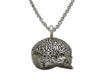 Textured Hedgehog Necklace