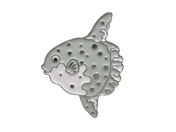 Grey Toned Ocean Sunfish Mola Bony Fish Adjustable Size Fashion