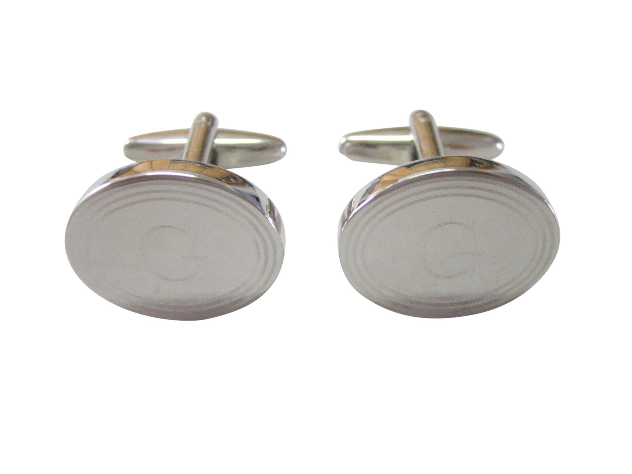 Letter G Etched Monogram Cufflinks Letter G Etched Monogram Cufflinks