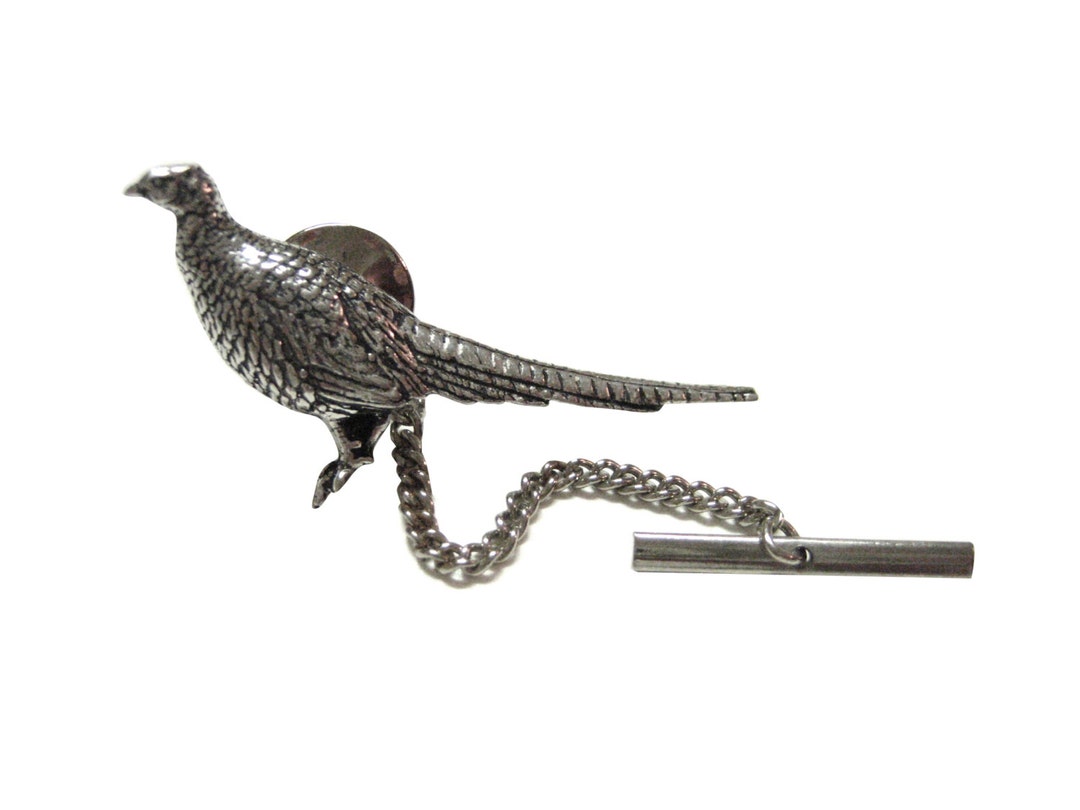 Sitting Pheasant Bird Tie Tack - Etsy