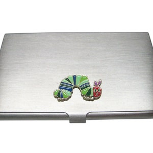 Colorful Caterpillar Bug Insect Business Card Holder