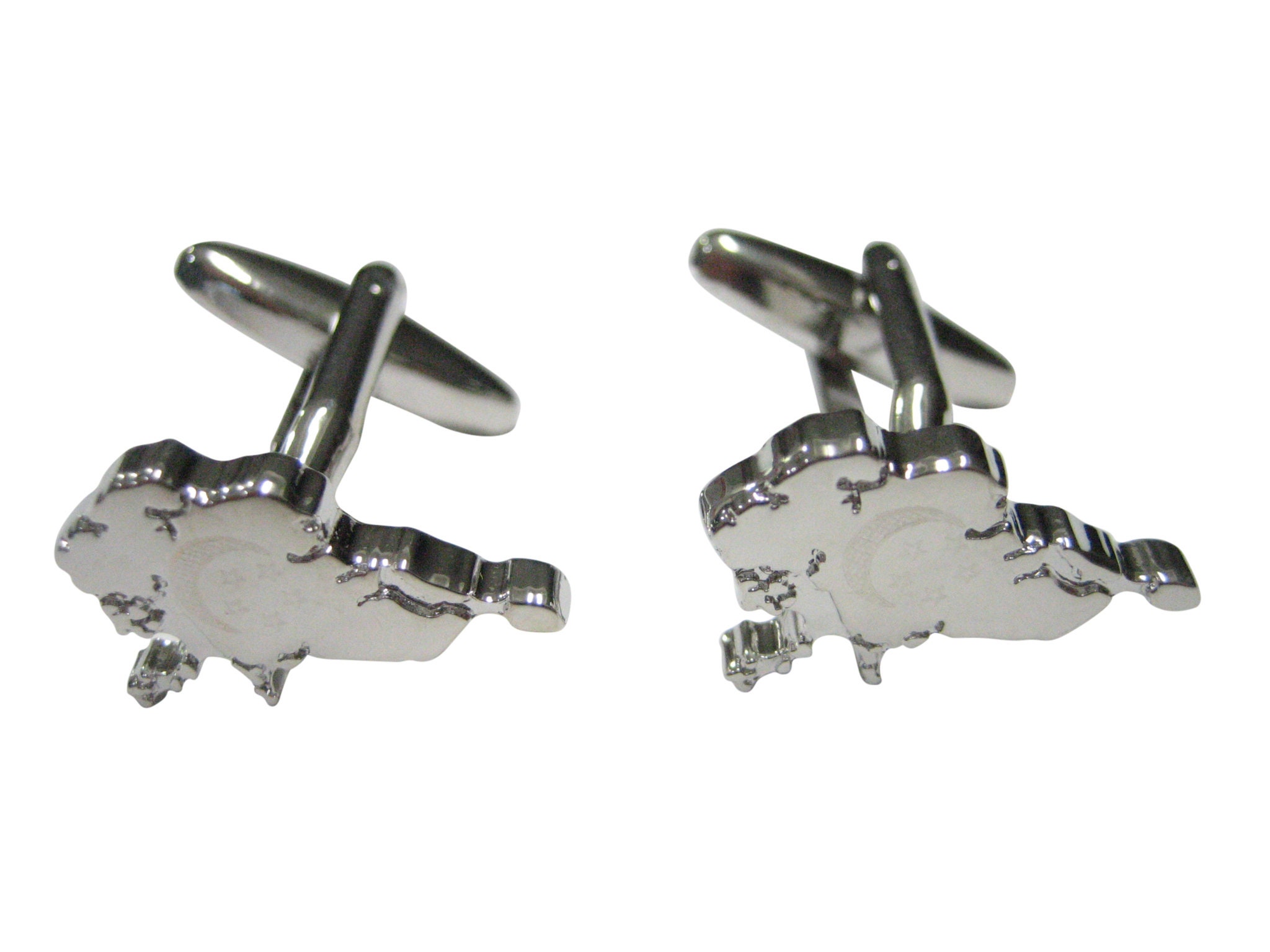 South Korea Map Shape Cufflinks South Korea Map Shape Cufflinks