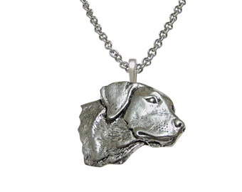 Labrador Dog Head Pendant Necklace