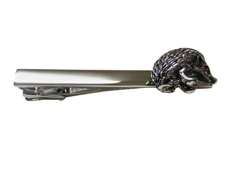 Round Cute Hedgehog Square Tie Clips