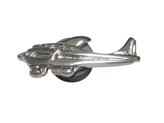 Silver Toned Propellor Plane Magnet